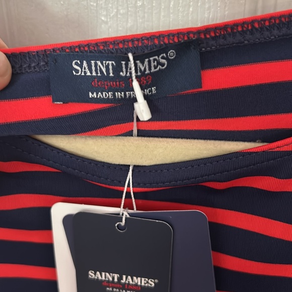 St James Boatneck Marine stripe dress L - Picture 4 of 5